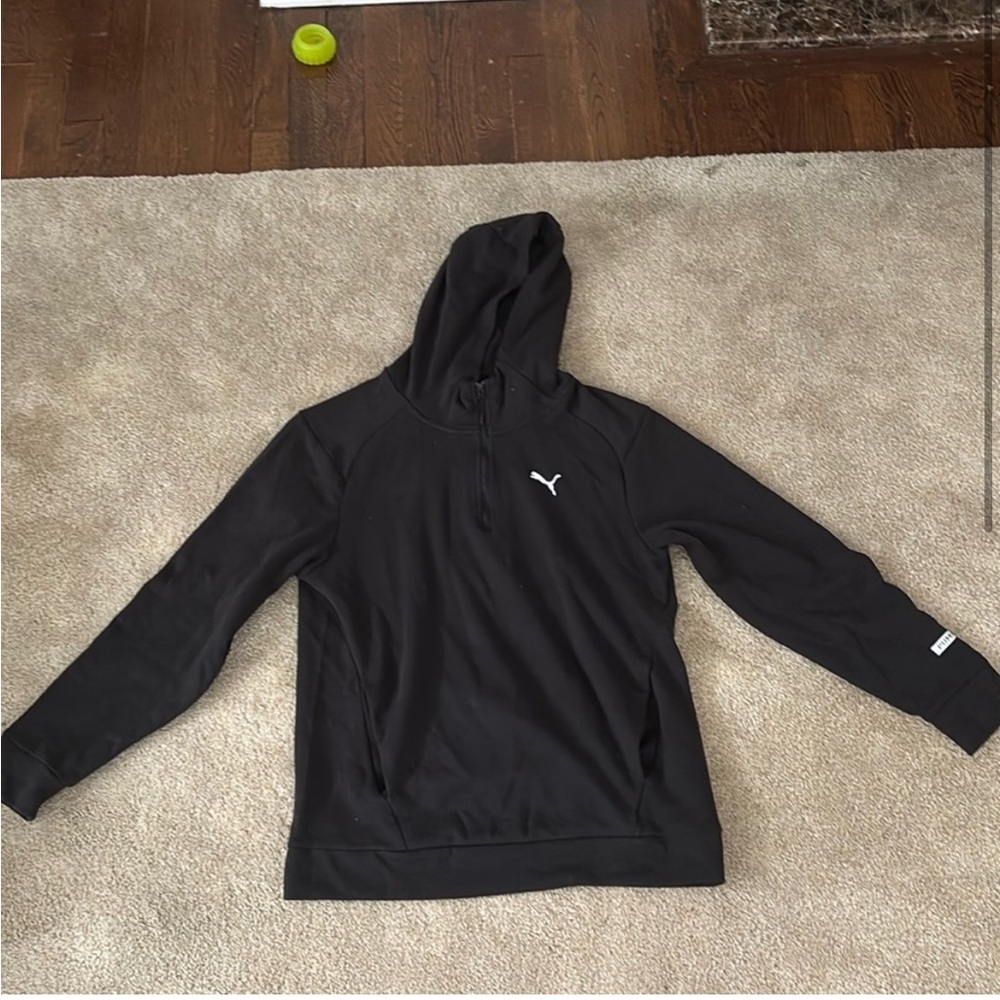 Puma Men's Black Hoodie Sweater